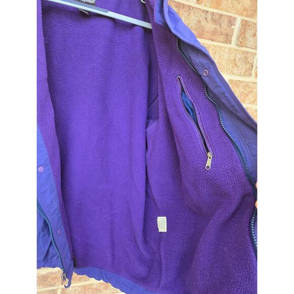 Vintage Patagonia Large Bomber Fleece Lined Jacket Made In USA Purple Zip Up Men - Picture 4 of 6